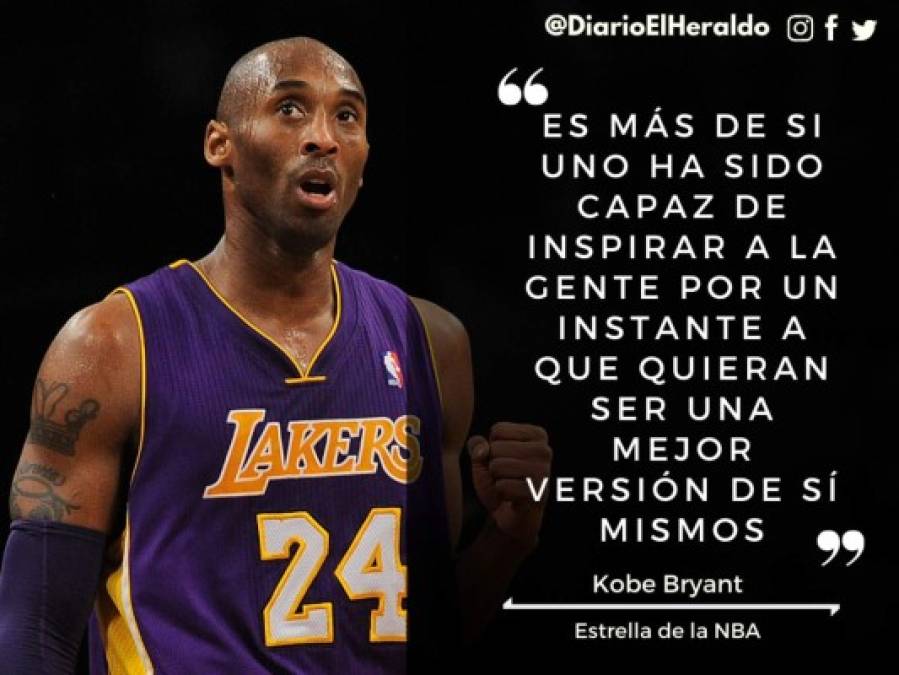 Las frases más célebres de Kobe Bryant, leyenda del baloncesto