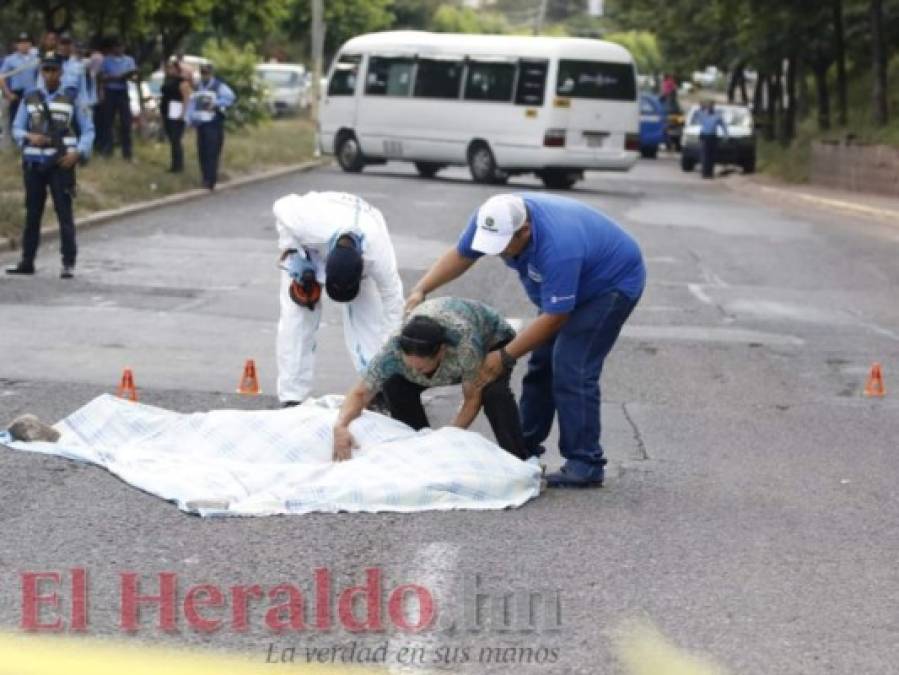 FOTOS: Terrible acto criminal contra conductor de rapidito en el bulevar FF AA de la capital