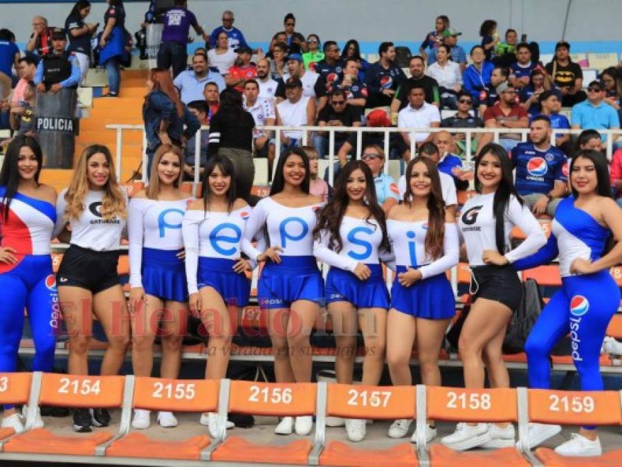 Hermosas hondureñas brillan en la final entre Motagua y Olimpia