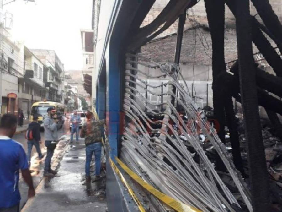 FOTOS: Lo que quedó tras el voraz incendio en el centro histórico de Tegucigalpa