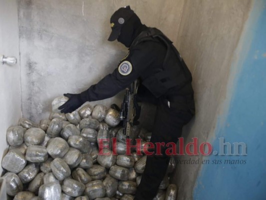 Fotos del decomiso de marihuana que sería distribuida en la capital