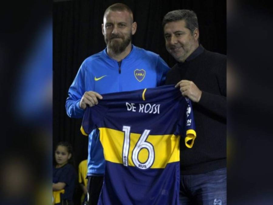 FOTOS: Así fue la presentación de Daniele De Rossi en el Boca Juniors de Argentina