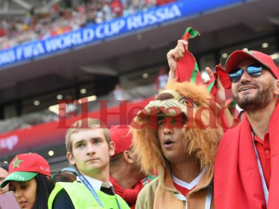 Los looks más extraños de los aficionados de Portugal y Marruecos en el estadio Luzhniki