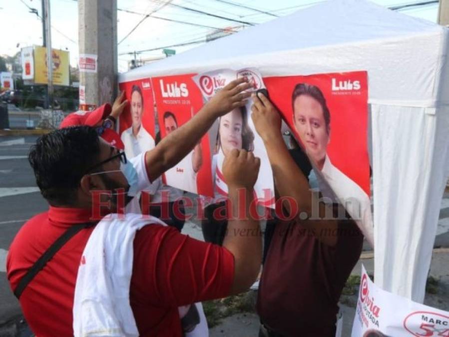 En muros, puentes y carreteras inicia la propaganda de movimientos políticos en la capital (FOTOS)