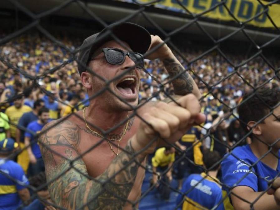 Ambientazo en La Bombonera para la superfinal Boca vs River por la Copa Libertadores