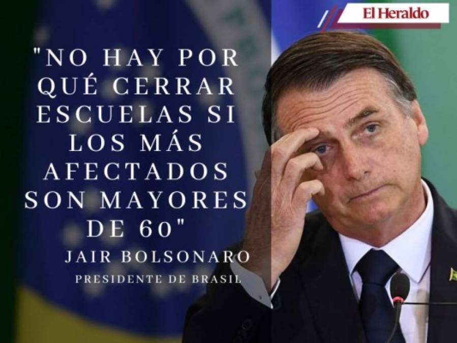 Las desafortunadas frases de Jair Bolsonaro sobre el coronavirus