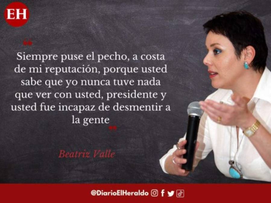 Las frases de Beatriz Valle a 'Mel' Zelaya tras elección de junta directiva en el Congreso