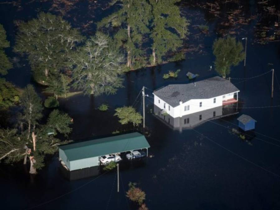 Las imágenes que muestran el desastre dejado por huracán Florence en las Carolinas