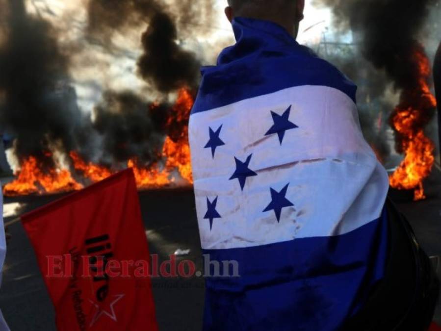 Las imágenes que dejaron las protestas del viernes en Honduras