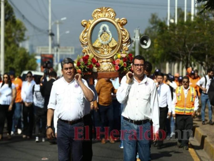 FOTOS: Así fue la peregrinación de Copeco en honor a la Virgen de Suyapa