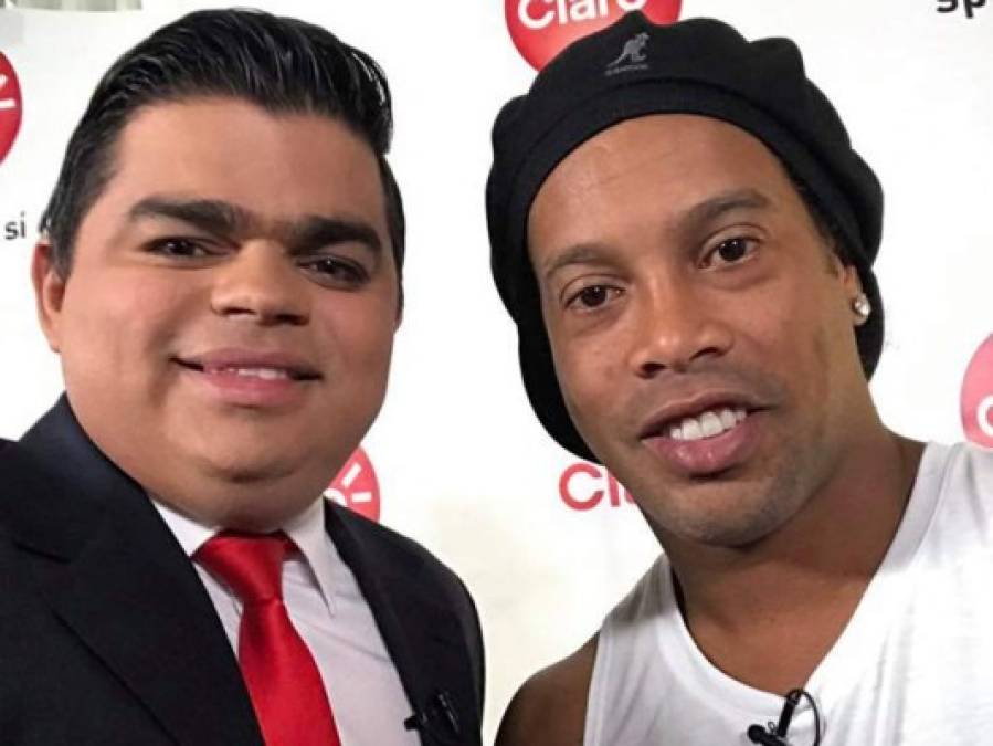 La foto con Dinho, una imagen para el recuerdo