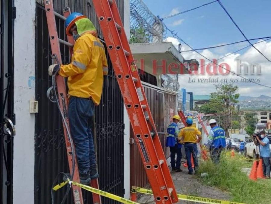 En imágenes: Tras hurto, cortan la energía eléctrica en exclusivas colonias de la capital