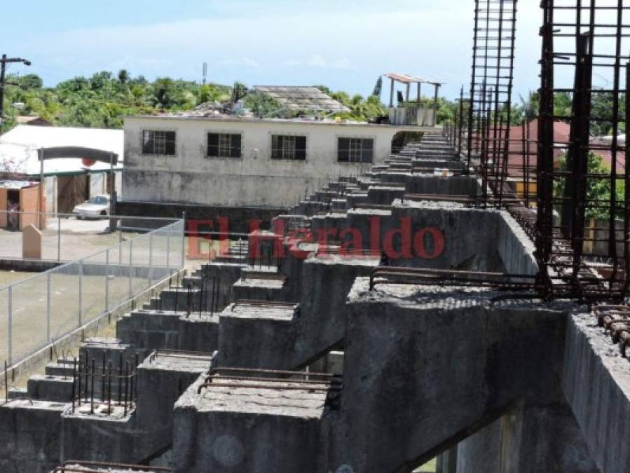 Asi está el estadio en Roatán para el duelo entre Olimpia y Galaxy