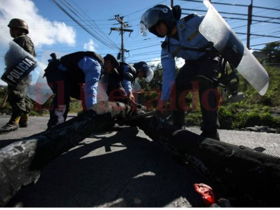 Las imágenes más impactantes que dejó la protestas de este viernes en Honduras