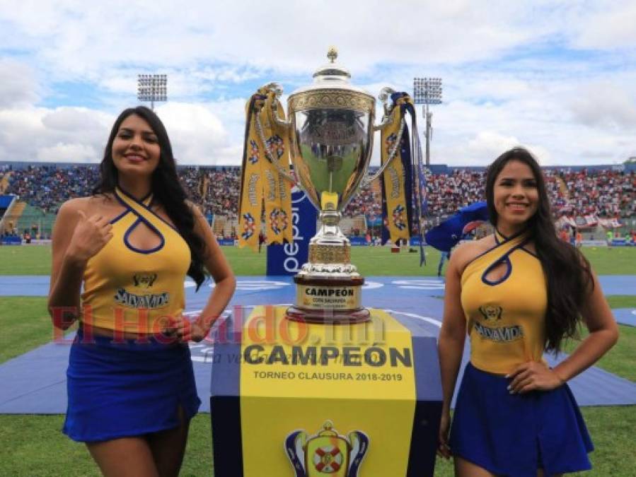 Hermosas hondureñas brillan en la final entre Motagua y Olimpia