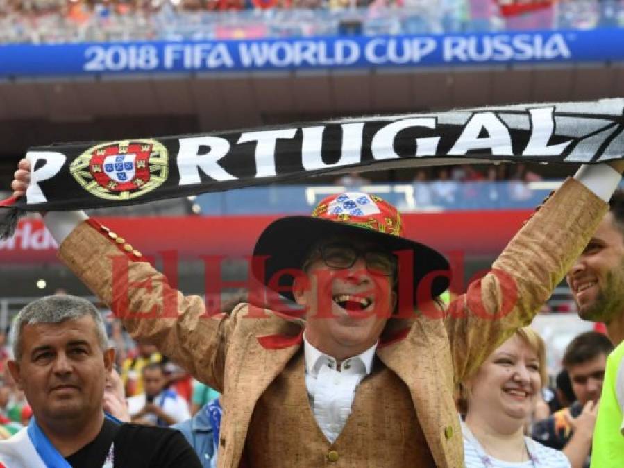 Los looks más extraños de los aficionados de Portugal y Marruecos en el estadio Luzhniki