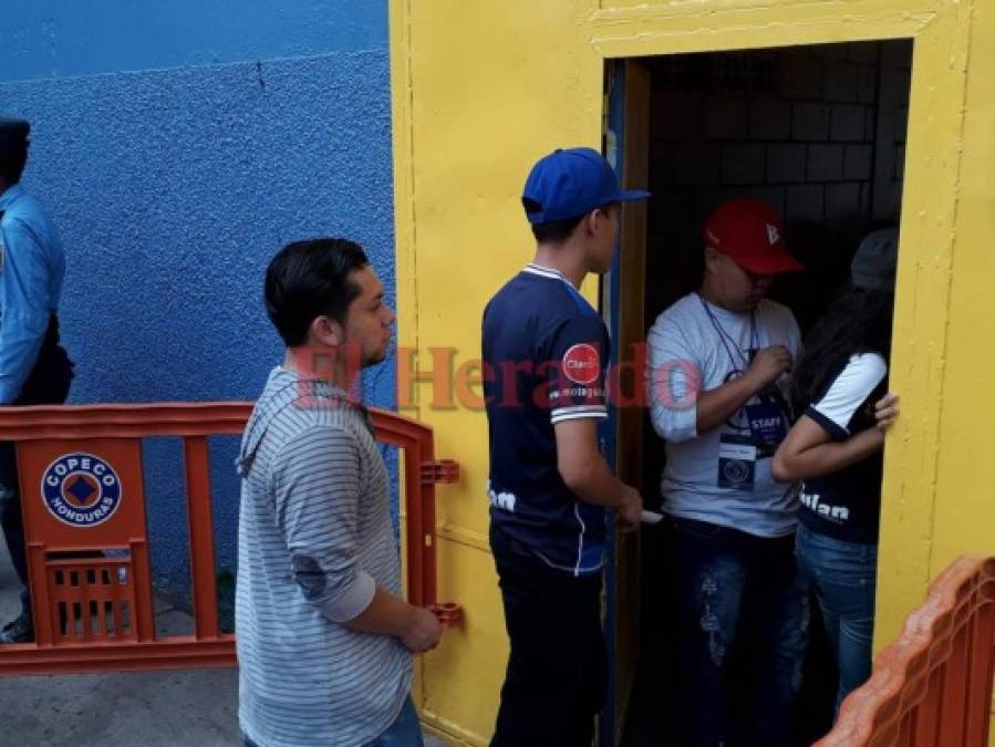 Final de ida Motagua vs Marathón repleta de seguridad en el Estadio Nacional