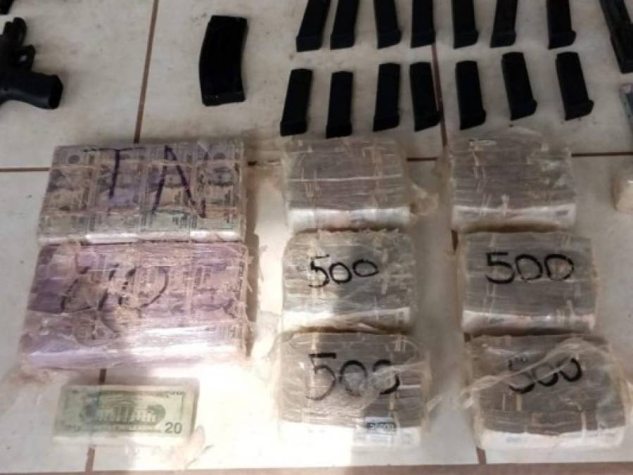 Droga, paquetes de dinero, AK-47 y AR-15: decomisos en Colón (FOTOS)