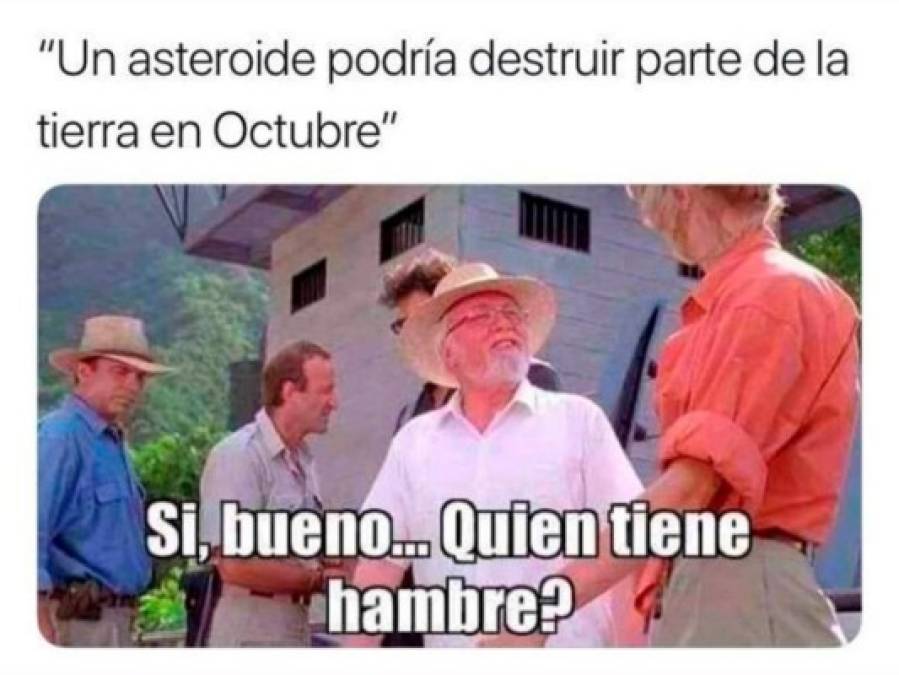 Los divertidos memes del meteorito y 'el fin del mundo' este 3 de octubre