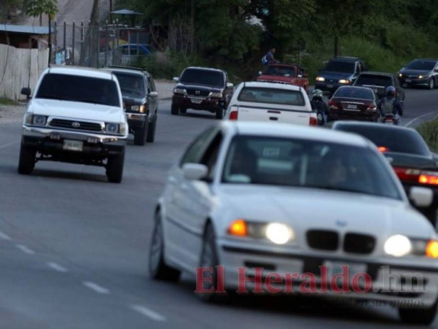 FOTOS: Rotonda en Loarque agudiza caos vial en la salida al sur de la capital