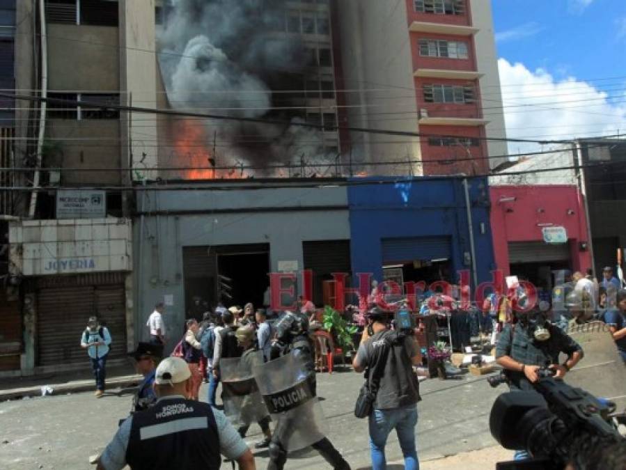 Las 10 fotos más impactantes de protestas en el centro de la capital