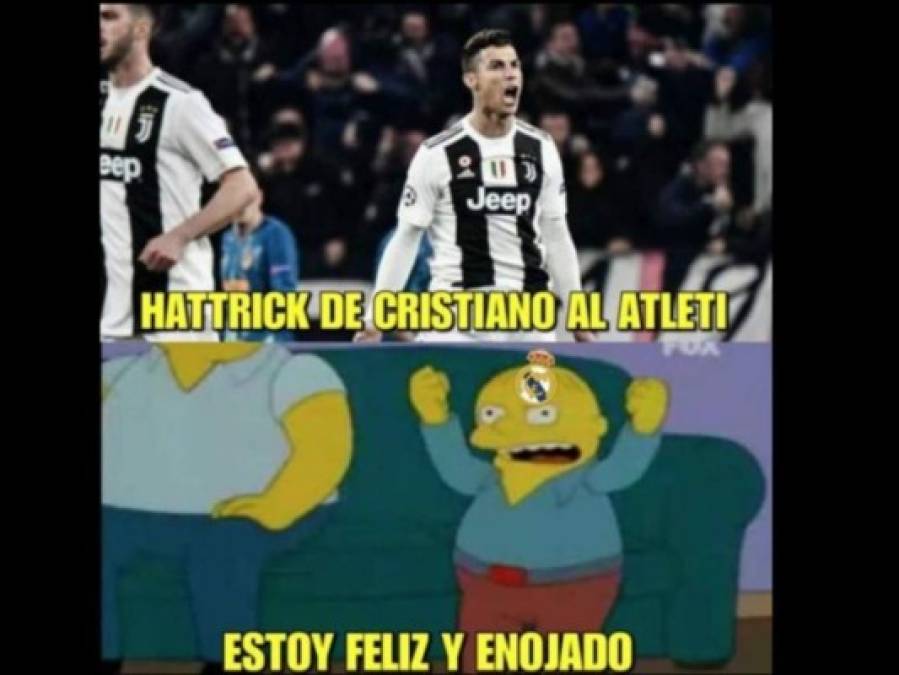 Los memes que dejó el triplete de Cristiano Ronaldo con la Juventus ante Atlético de Madrid en la Champions League