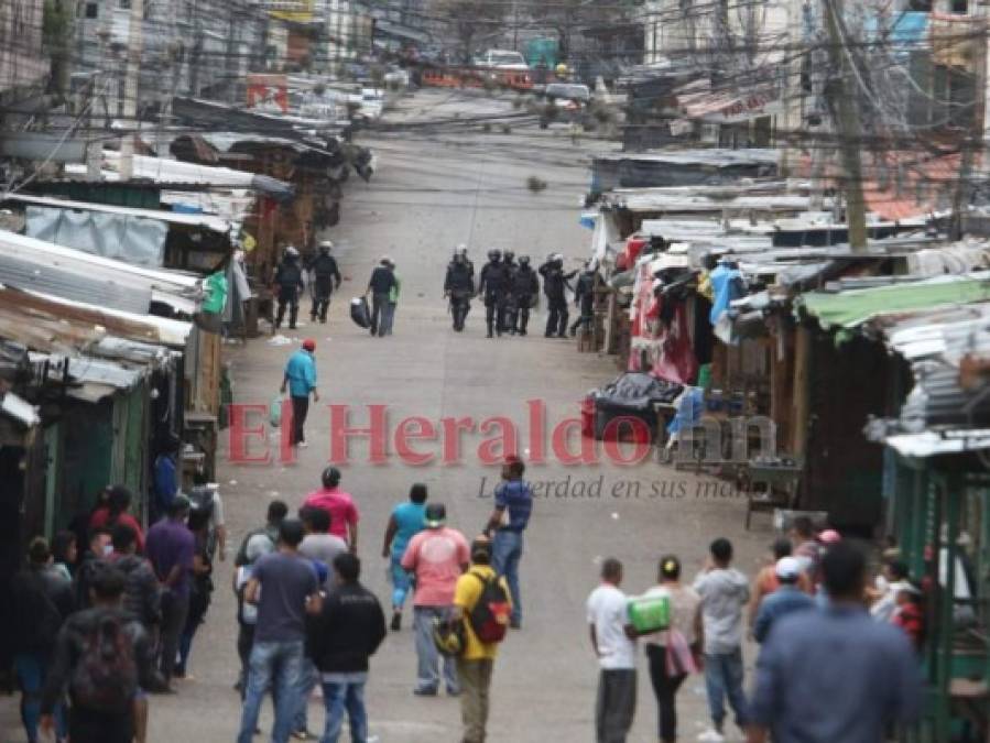 Gasean a comerciantes que se oponen al cierre de mercados de Comayagüela  