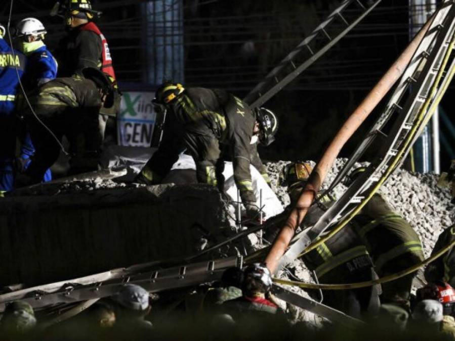 Impactante catástrofe en el metro de México en imágenes