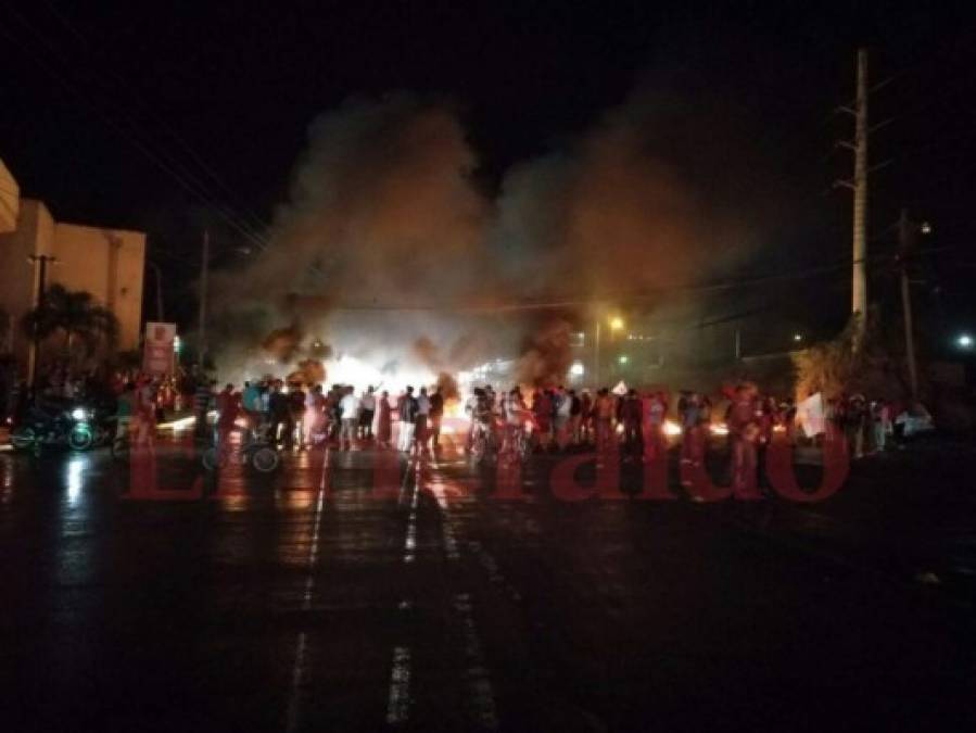 Simpatizantes de Nasralla continúan caos durante manifestaciones