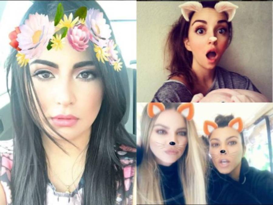 Así lucen estas guapas hondureñas y otras famosas con los filtros de Snapchat