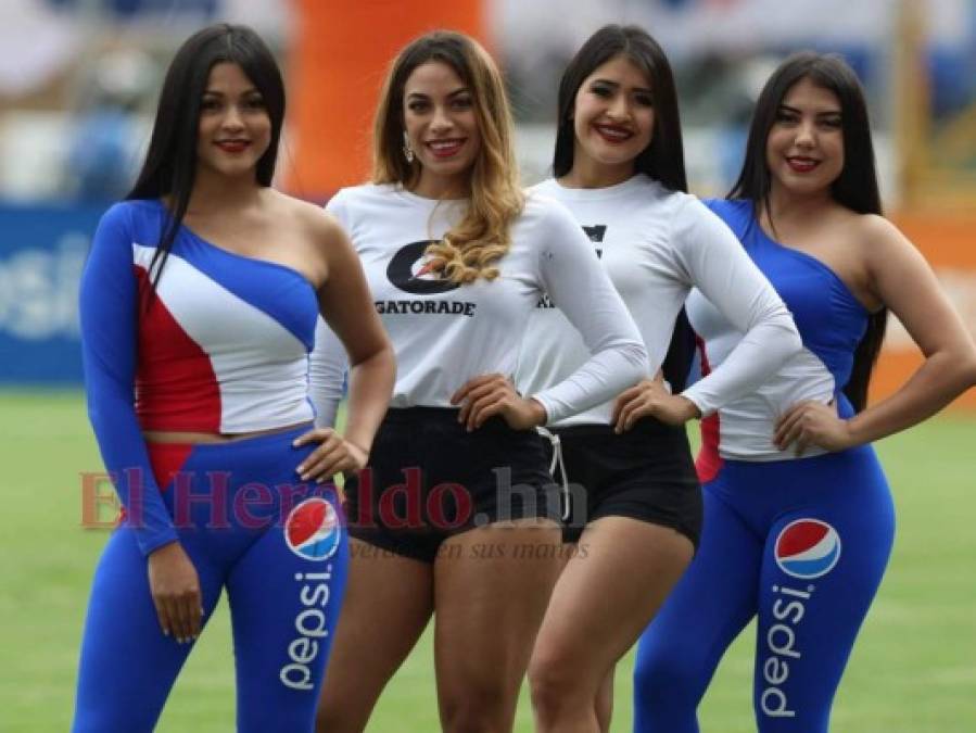 Hermosas hondureñas brillan en la final entre Motagua y Olimpia