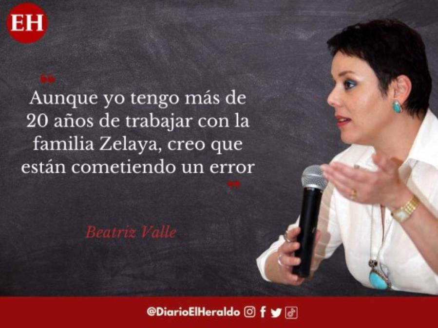 Las frases de Beatriz Valle a 'Mel' Zelaya tras elección de junta directiva en el Congreso