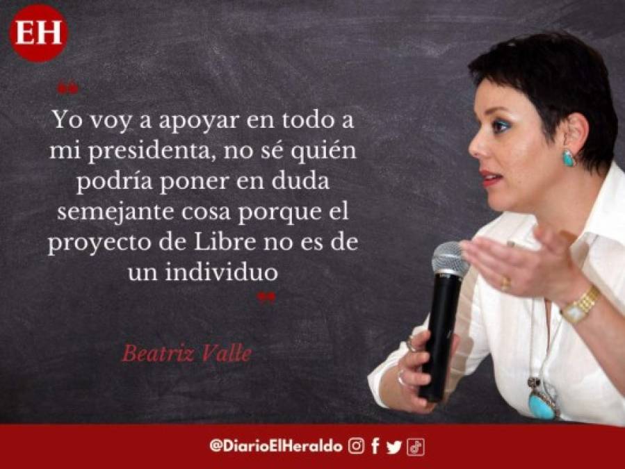 Las frases de Beatriz Valle a 'Mel' Zelaya tras elección de junta directiva en el Congreso