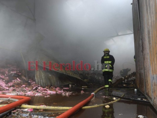 FOTOS: Pérdidas millonarias deja fuerte incendio en bodegas de Tegucigalpa