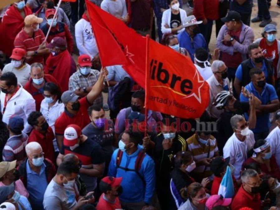 Algarabía en el Congreso tras llegada de Xiomara Castro para reconocer a Luis Redondo