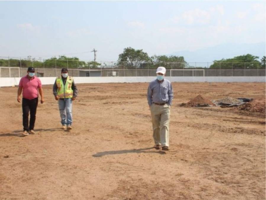 Así avanzan las labores de remodelación del estadio Carlos Miranda de Comayagua (Fotos)