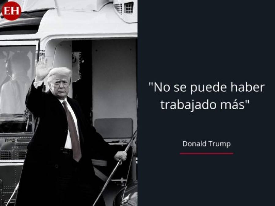 Las mejores frases de Donald Trump durante su último discurso como presidente de EE UU (FOTOS)