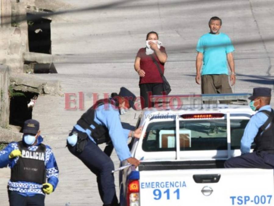 FOTOS: Así viven cuarentena vecinos de zona cero del Covid-19 en Honduras