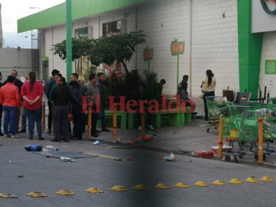 Imágenes de los últimos saqueos registrados en la capital de Honduras