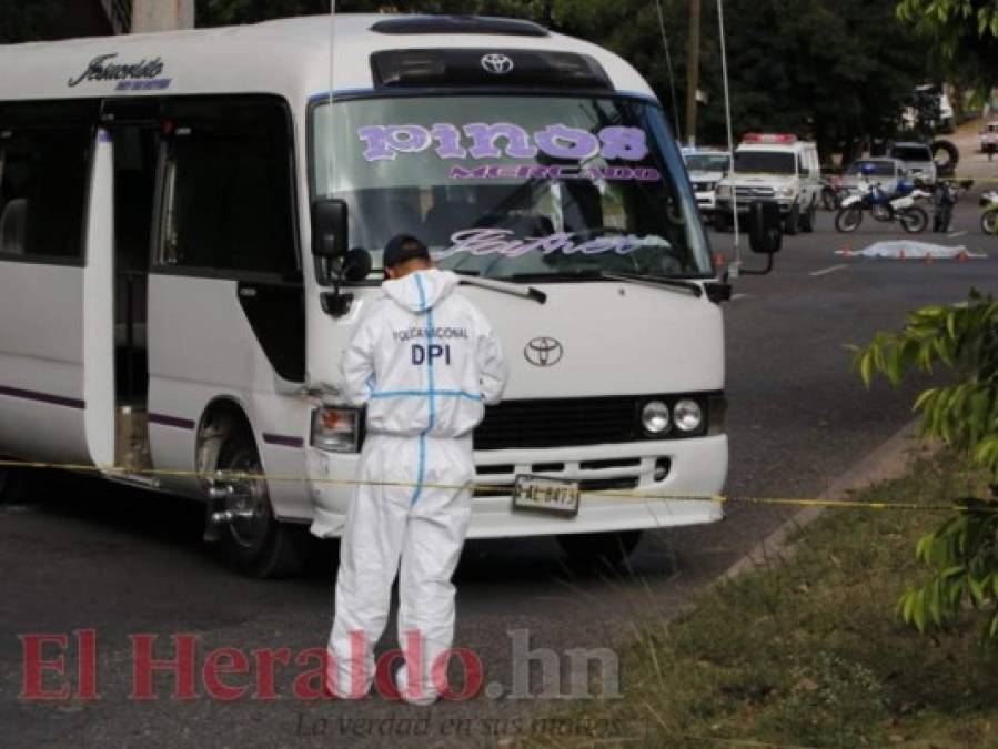 FOTOS: Terrible acto criminal contra conductor de rapidito en el bulevar FF AA de la capital