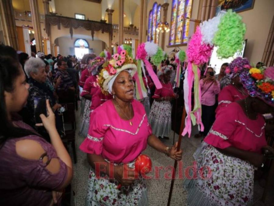FOTOS: Así rindió honor la Pastoral Garífuna a la Virgen de Suyapa