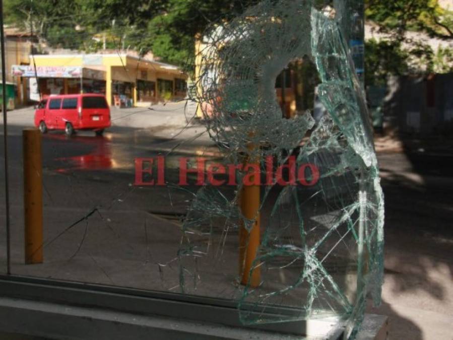 Imágenes de los últimos saqueos registrados en la capital de Honduras