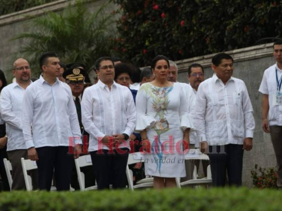 FOTOS: Así lució la pareja presidencial de Honduras en desfiles patrios