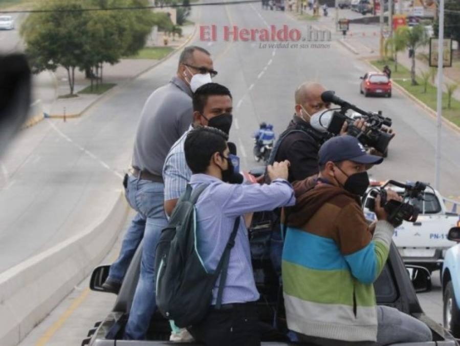 Así fue la caravana que trasladó a Chelato Uclés a la Basílica de Suyapa