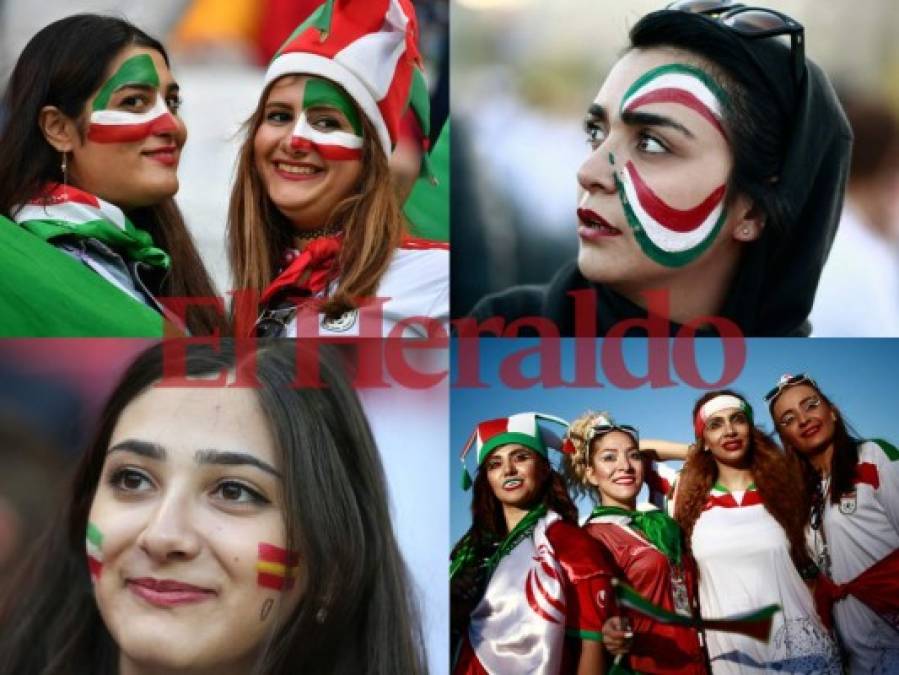 Los bellos rostros que roban suspiros en el Kazán Arena para el España vs Irán