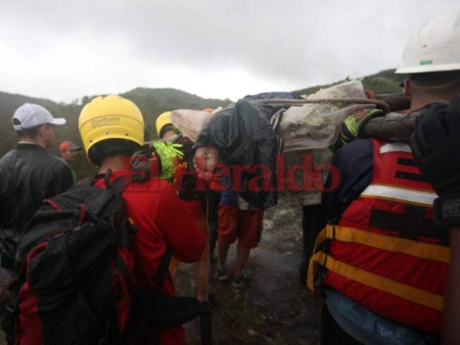 Las dramáticas imágenes del rescate de la primera víctima de las lluvias en Honduras