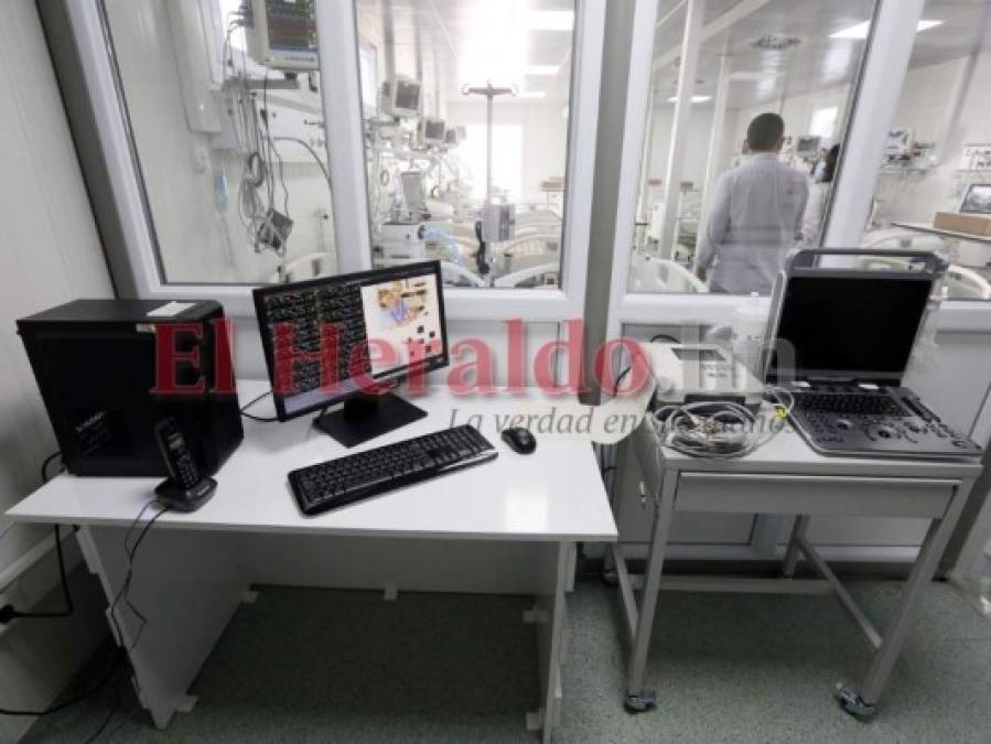 A pocos días de ser entregado, así luce el interior del hospital móvil de Tegucigalpa (FOTOS)