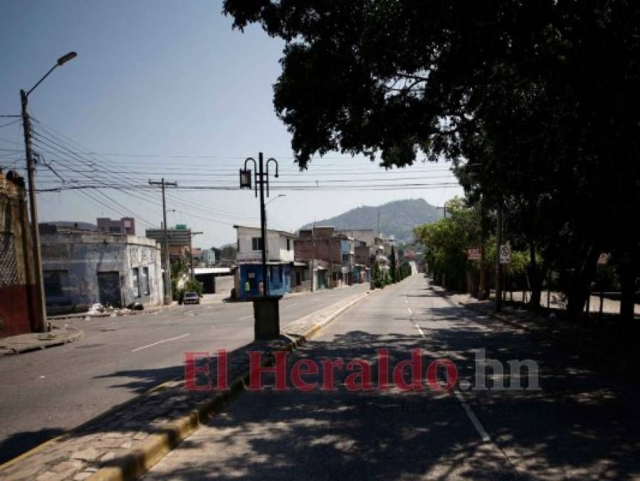 FOTOS: Las vacías calles de la capital de Honduras tras 69 días de cuarentena