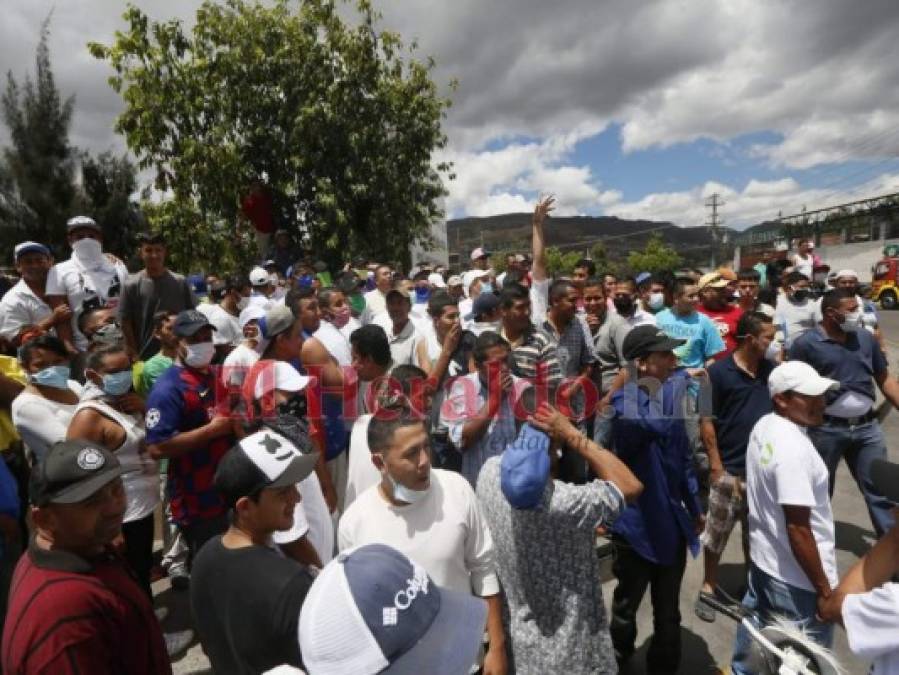 FOTOS: Ventas ambulantes, protestas y desalojos, hondureños no acatan medidas