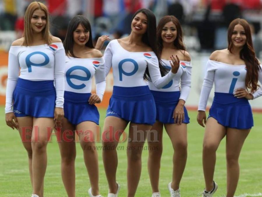 Hermosas hondureñas brillan en la final entre Motagua y Olimpia